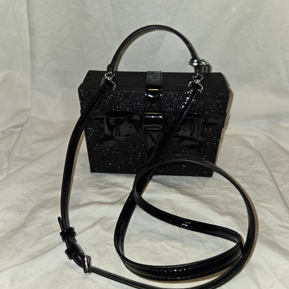Kate Spade Black Glitter Handbag - Picture 7 of 10